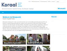 Tablet Screenshot of maasveld.org